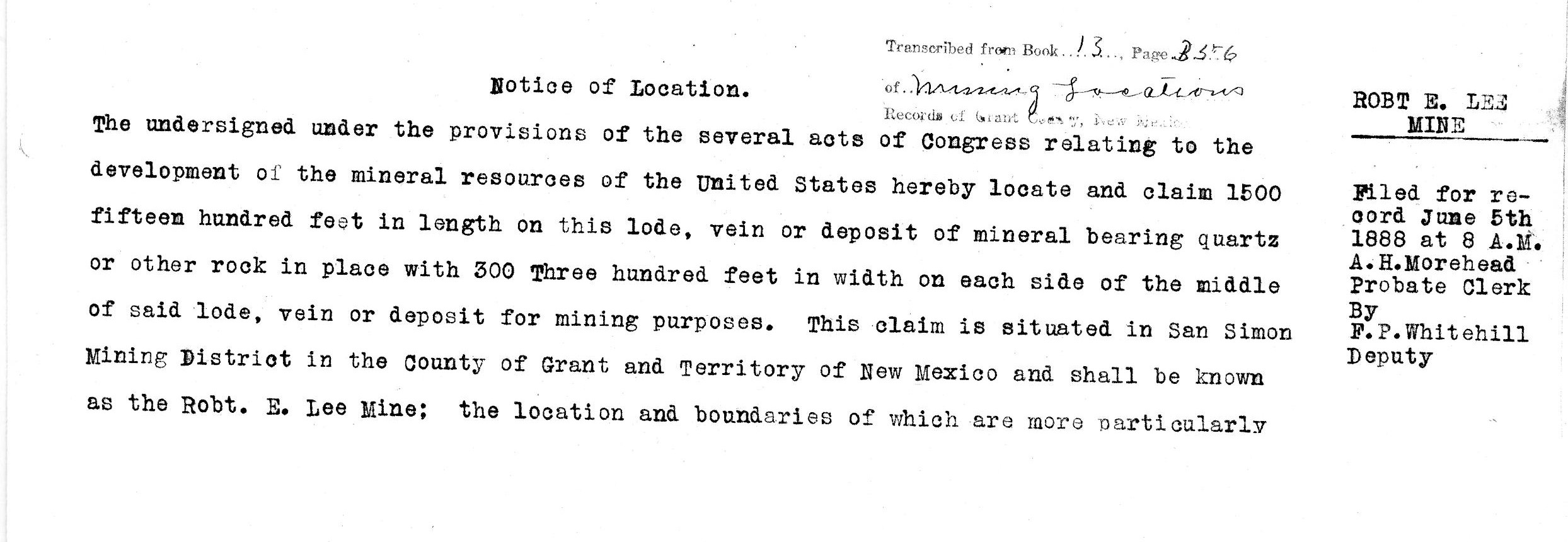 1888 06-05 GWE in NMa